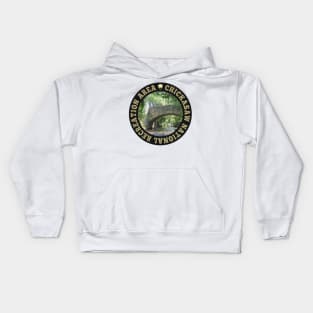 Chickasaw National Recreation Area circle Kids Hoodie